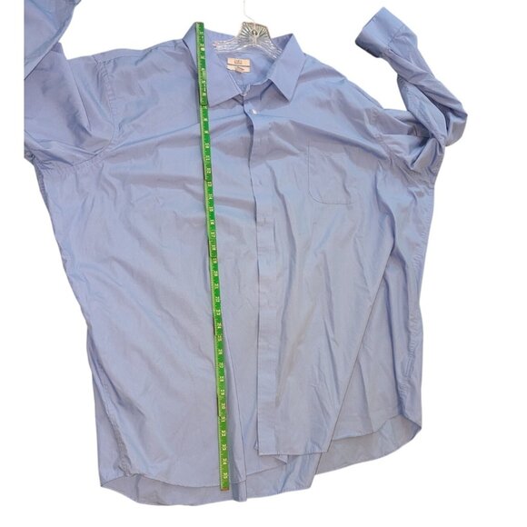 Croft & Barrow Easy Care Classic Fit Dress Shirt Men's Long Sleeve Blue neck 22 - Picture 9 of 11